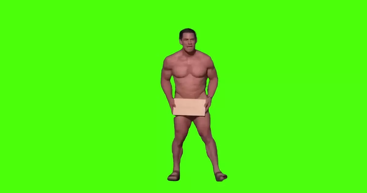 John Cena Naked Oscars Green Screen Meme Download Video