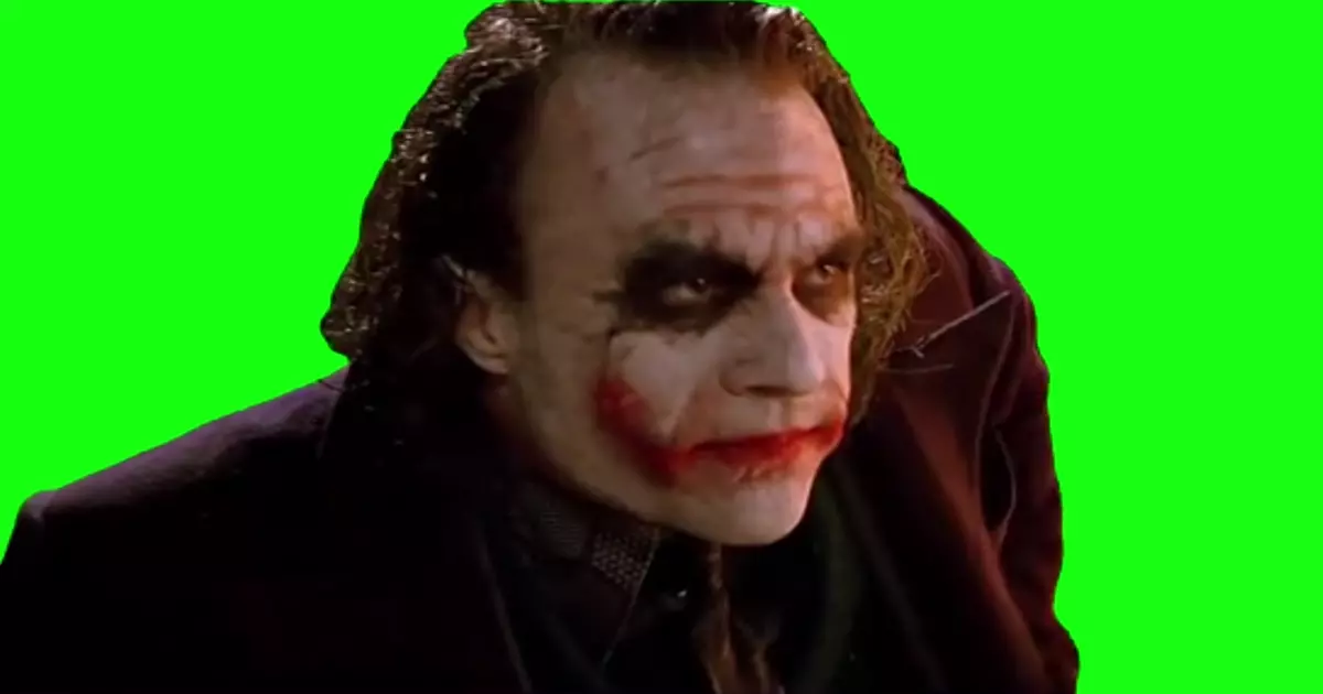 Joker It S Not About Money It S About Sending A Message Green Screen Meme Download Video
