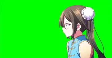 Anime Girl Rikka Takanashi Green Screen Meme Download Video
