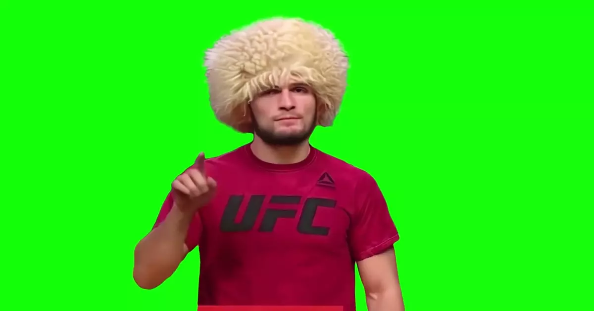 Khabib Pointing Up To The Sky Green Screen Meme Download Video