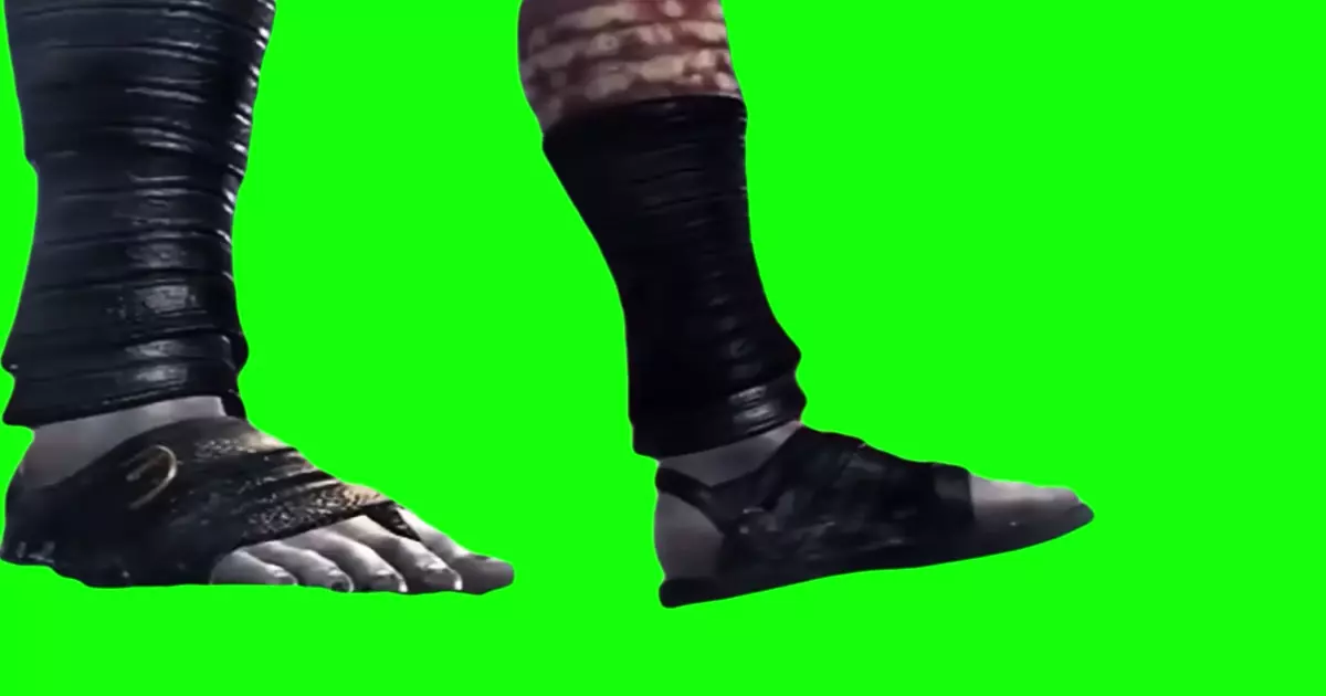 Kratos Jumping Off Cliff Green Screen Meme Download Video