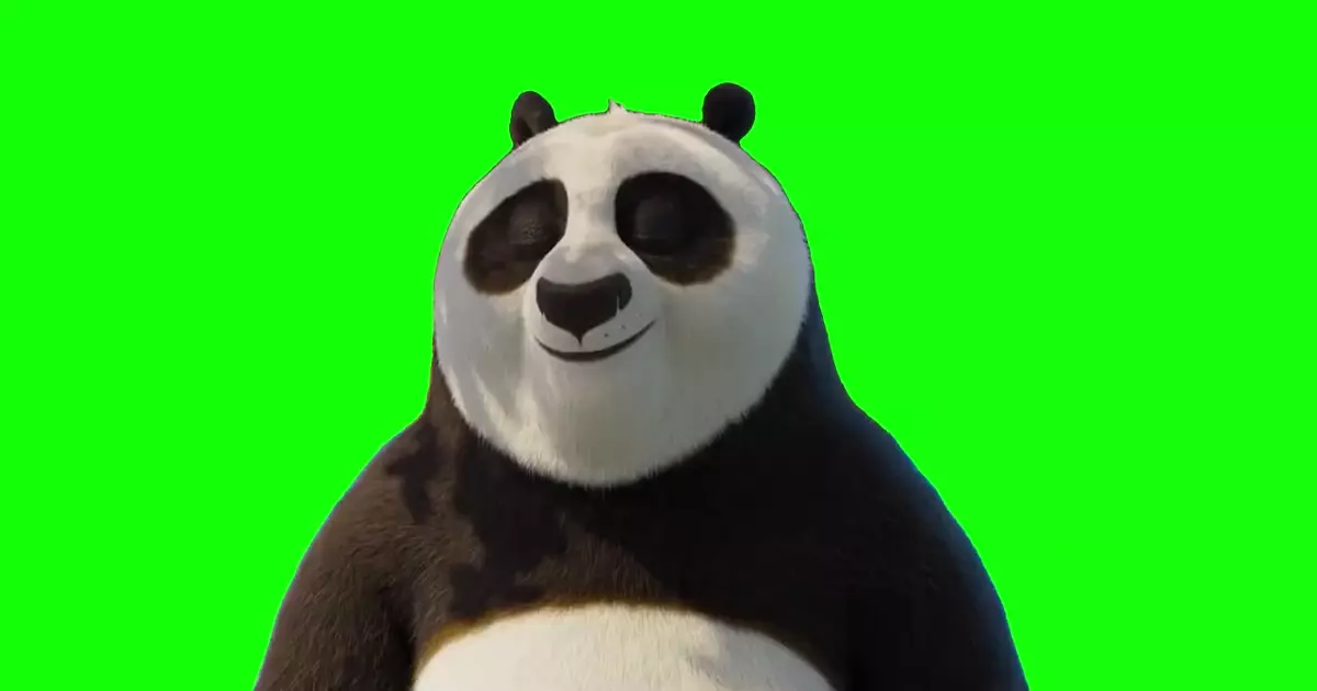 Kung Fu Panda 4 Inner Peace Green Screen Meme Download Video