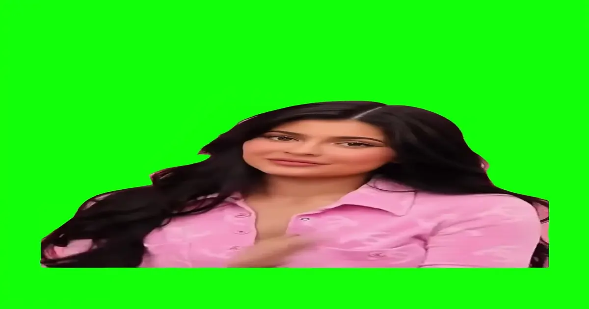 Kylie Blowing Kisses Green Screen Meme Download Video