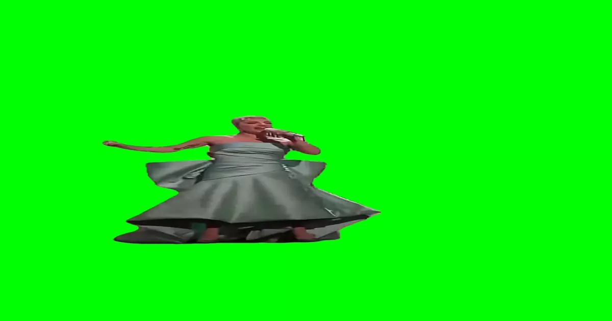 Lady Gaga Tweaking Green Screen Meme Download Video