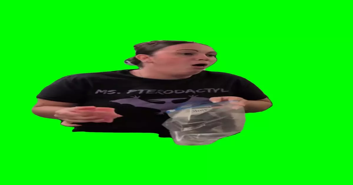 Lady Gagging Green Screen Meme Download Video
