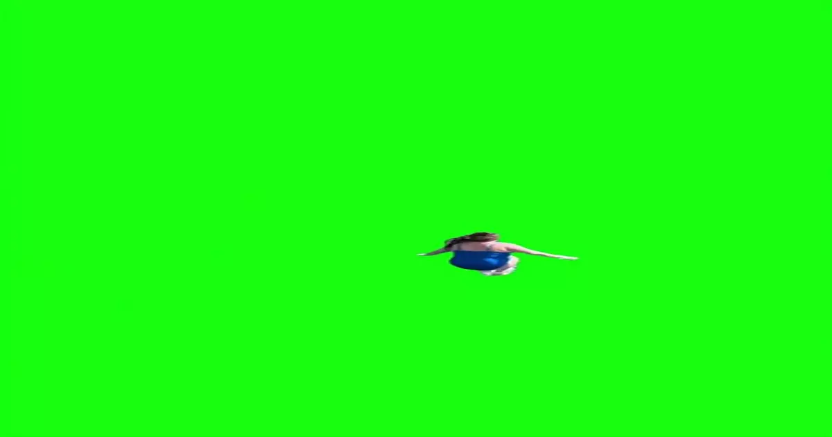 Lady Jumps Into Green Screen Meme Download Video
