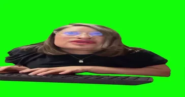Lady Surfing Web Green Screen Meme Video
