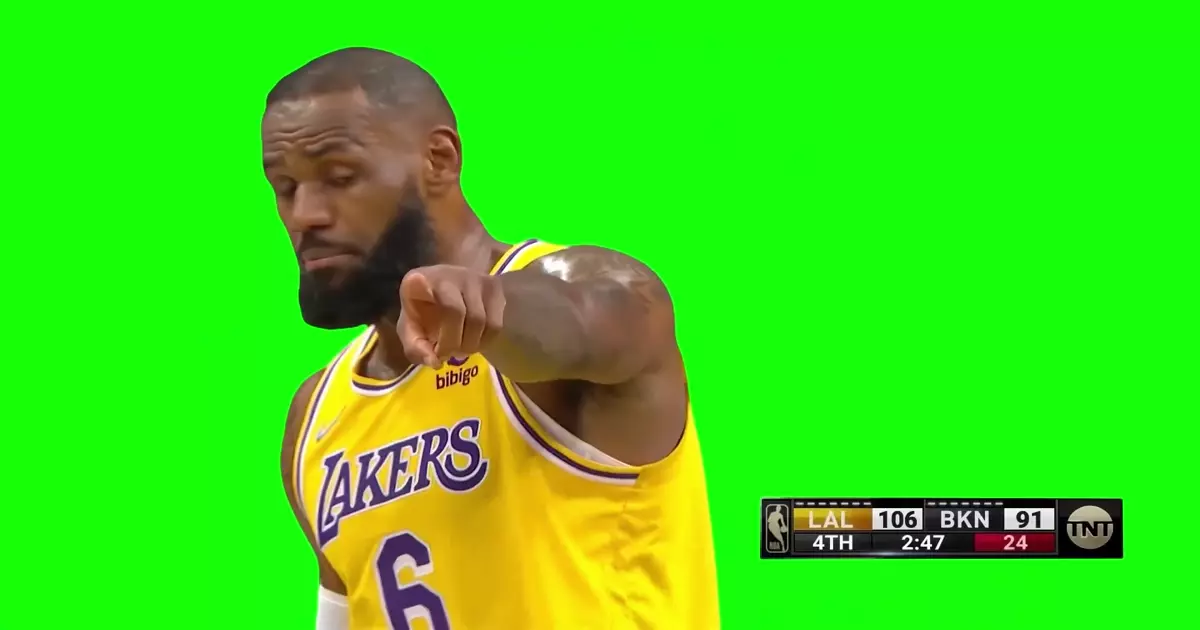 Lebron James Teaching Austin Reaves Green Screen Meme Download Video