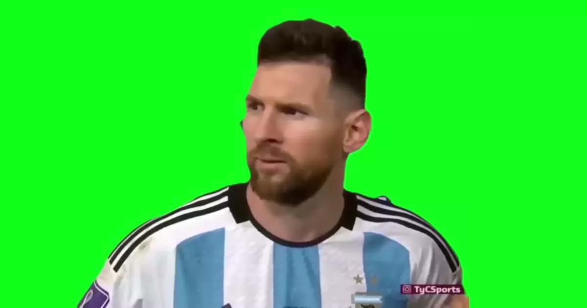 Lionel Messi Que Miras Bobo Green Screen Meme Download Video
