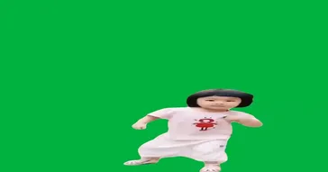 Little Asian Girl Dancing Green Screen Meme Download Video