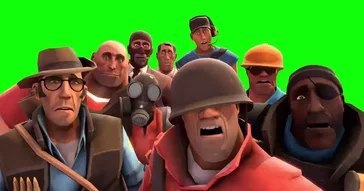 Live Tf2 Mercs Reaction Green Screen Meme Video