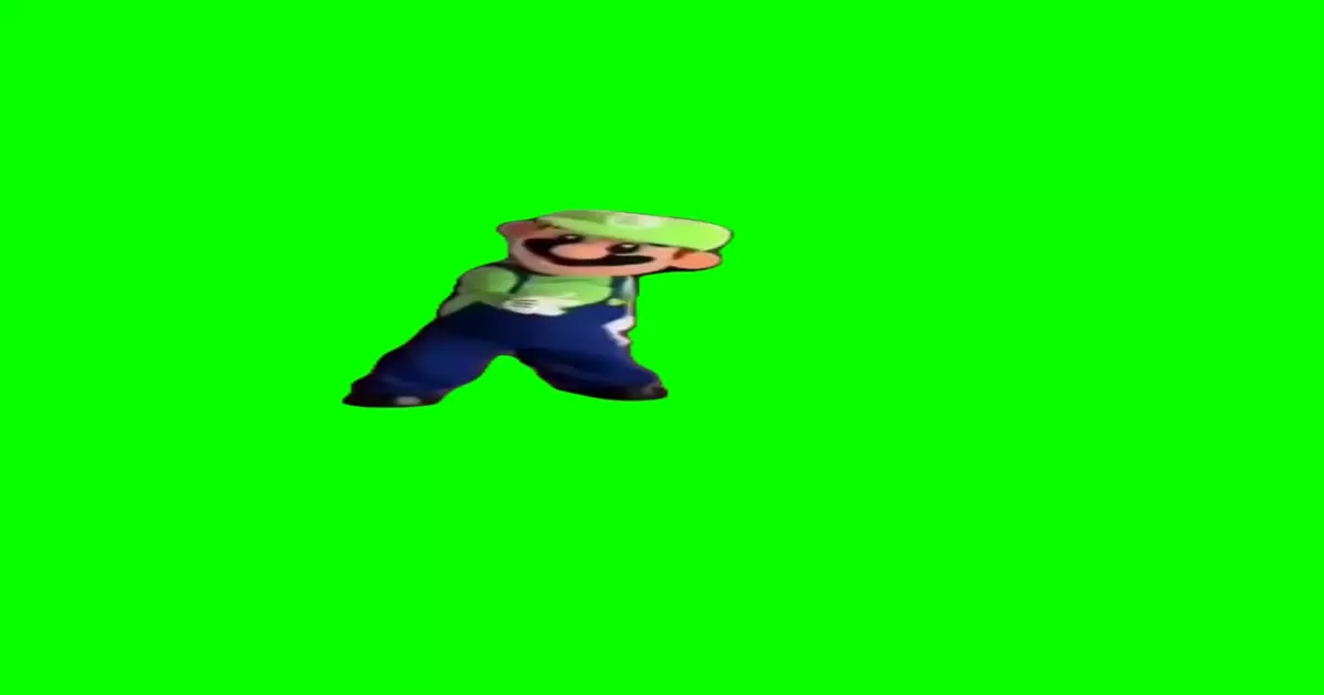 Luigi Dancing Green Screen Meme Download Video