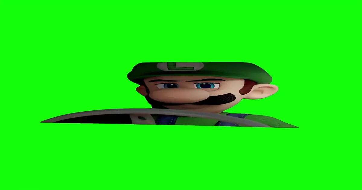 Luigi Sud Look Green Screen Meme Download Video