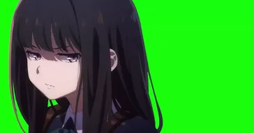 Lycoris Recoil Chisato Rotation Green Screen Meme Download Video