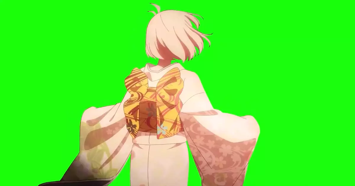 Lycoris Recoil Chisato Rotation Green Screen Meme Download Video