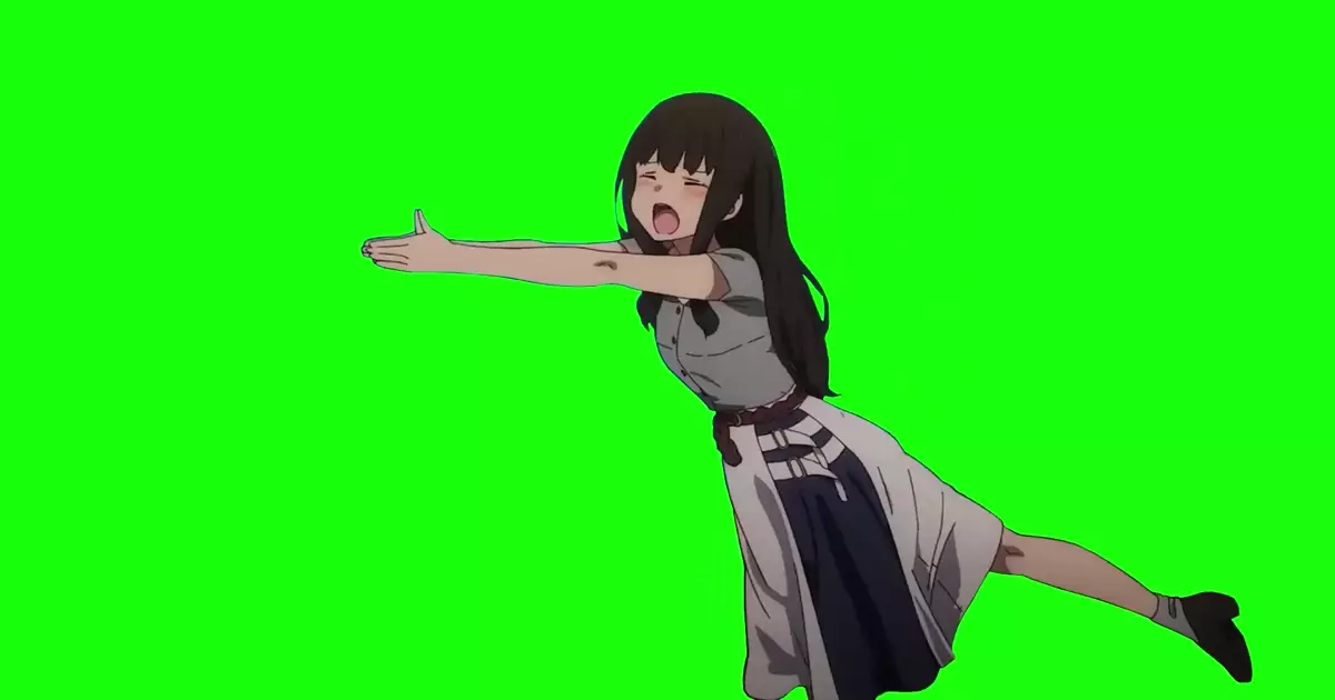 Lycoris Recoil Fish Takina Green Screen Meme Download Video