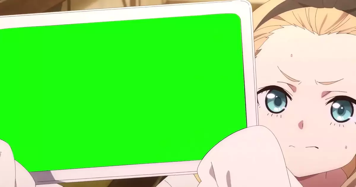 Lycoris Recoil Kurumi Tablet Green Screen Meme Download Video