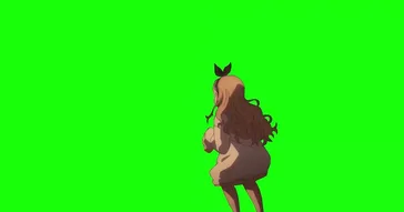 Lycoris Recoil Mizuki Running Green Screen Meme Download Video