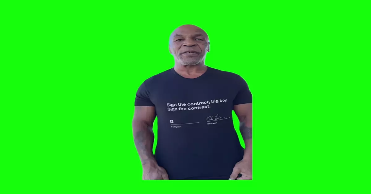 Mike Tyson Sign The Contract Big Boy Green Screen Meme Download Video