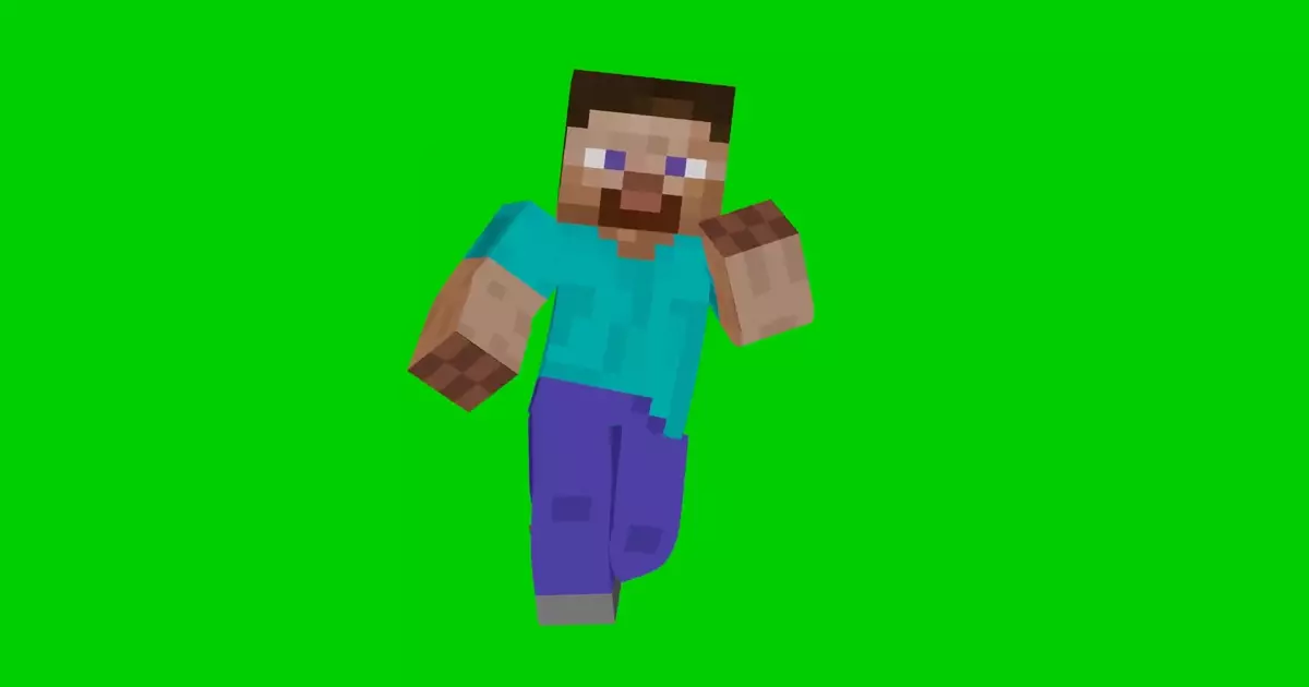 Minecraft Steve Dancing Green Screen Meme Download Video