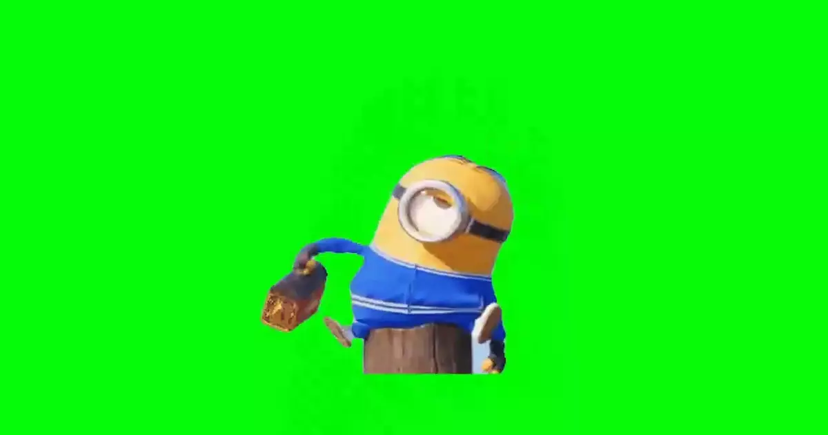 Minion Eat Banana Green Screen Meme Download Video