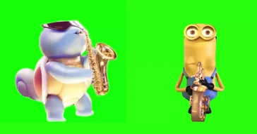 Pokemon Squirtle Saxophone Green Screen Meme Download Video