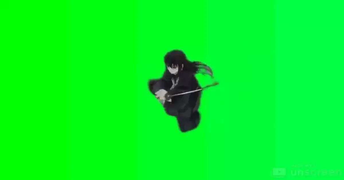 Mist Breathing Muichiro Tokito Green Screen Meme Download Video