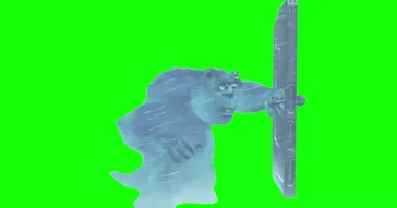 Monsters Inc Empty Door Snow Storm Scene Green Screen Meme Video
