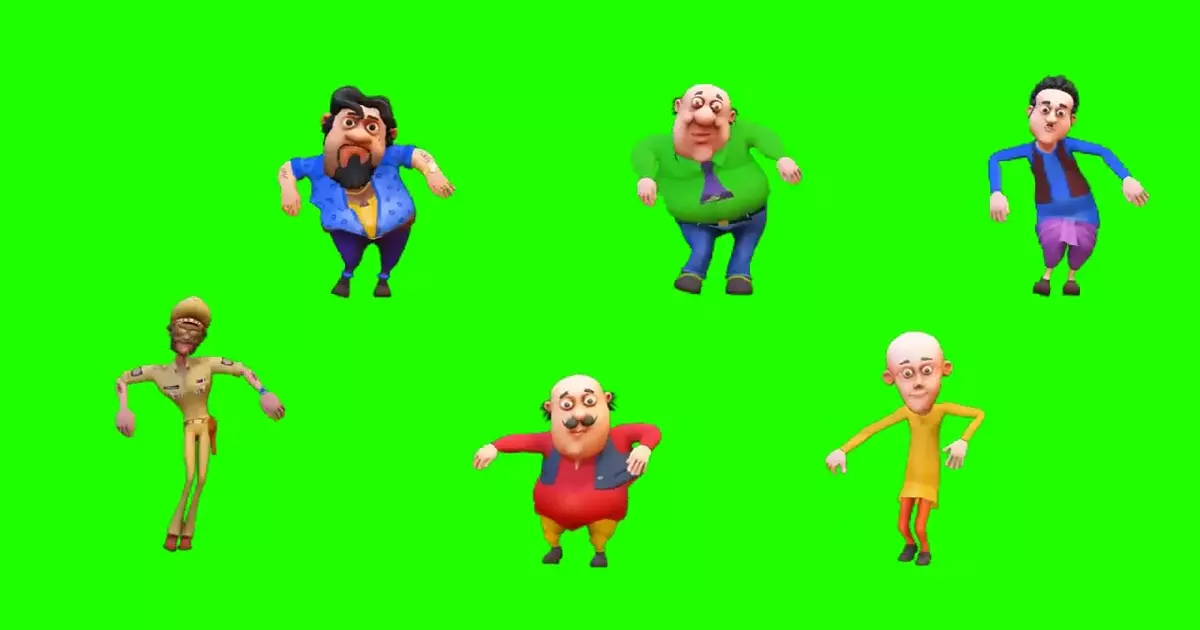 Moto Patlo Group Dance Free Green Screen Meme Download Video