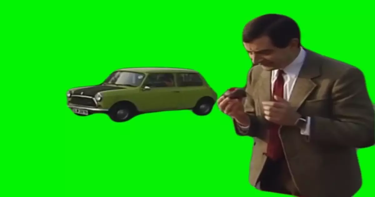 Mr Bean Tank Breaks Car Green Screen Meme Download Video