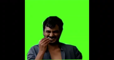 Nawazuddin Siddiqui Laughing Green Screen