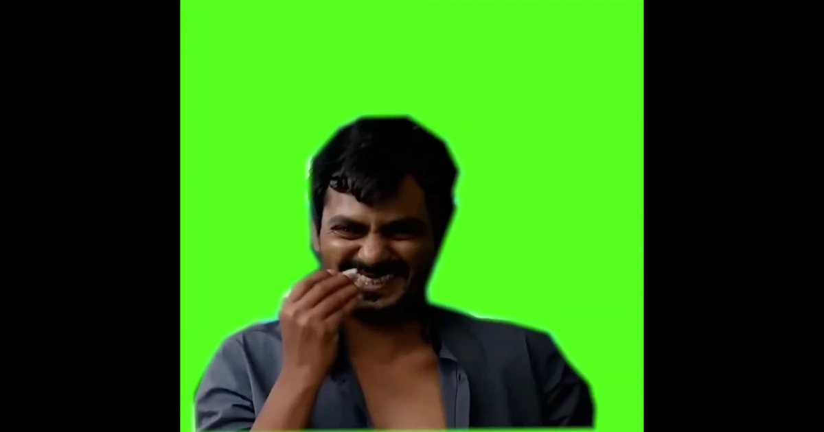 Nawazuddin Siddiqui Laughing Green Screen Meme Download