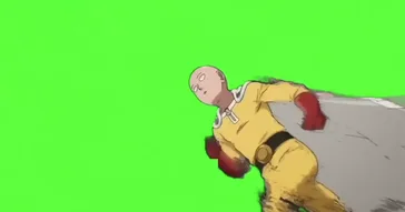 One Punch Man Green Screen Meme Download | Video & Audio Meme Video