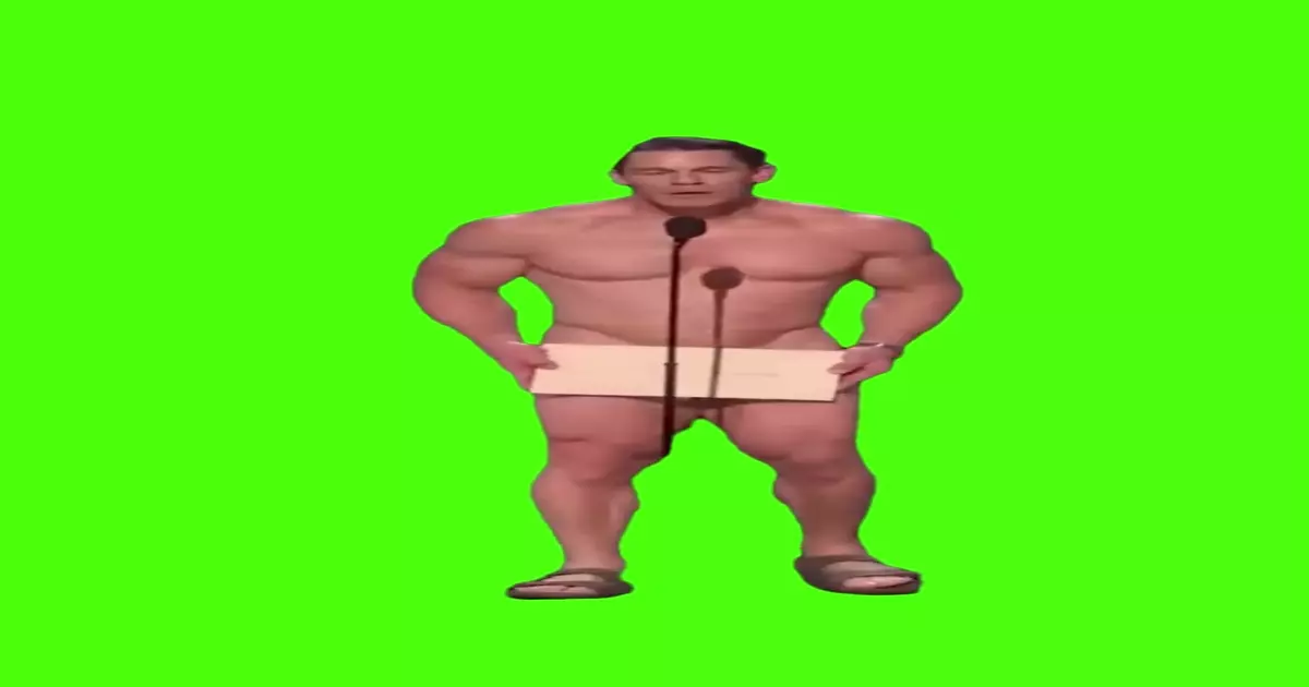 Oscars 2024 John Cena Appears Nude Green Screen Meme Download Video