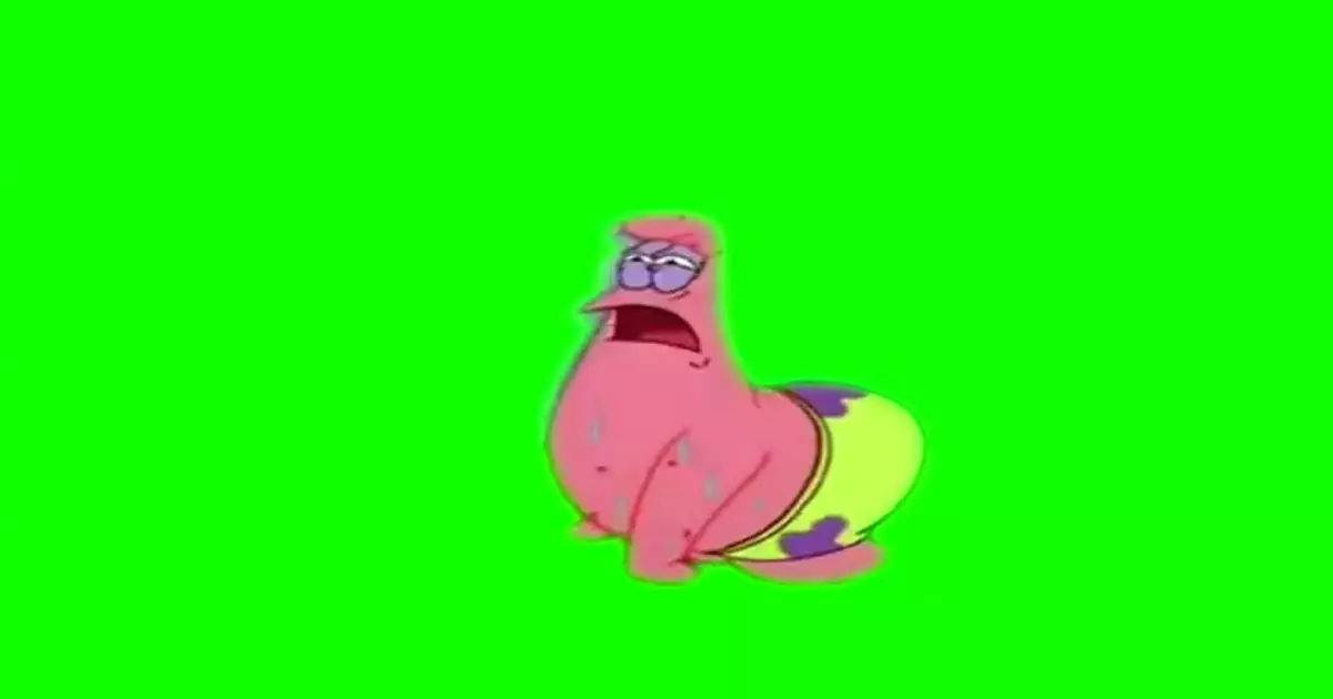 Patrick Coughing Green Screen Meme Download Video