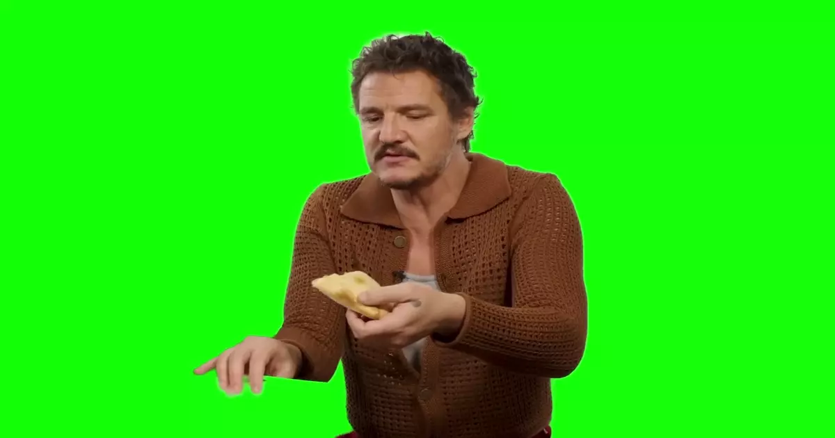 Pedro Pascal Eating An Empanada Green Screen Meme Download Video