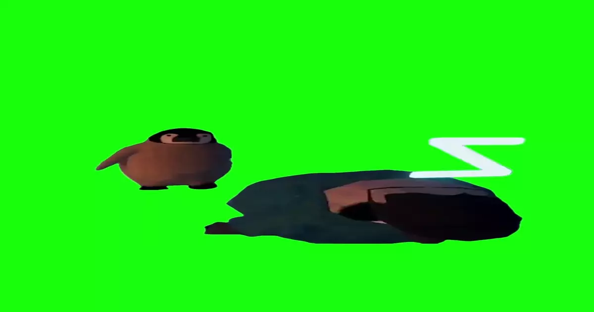 Penguin Beating Up Another Penguin Green Screen Meme Download Video