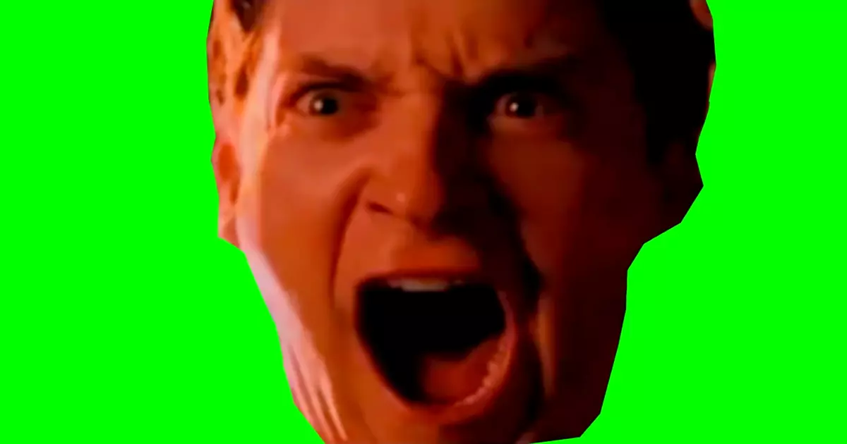 Peter Parker Screaming Face Green Screen Meme Download Video