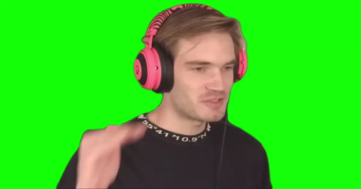 Pewdiepie It S Evolving Just Backwards Green Screen Meme Download Video