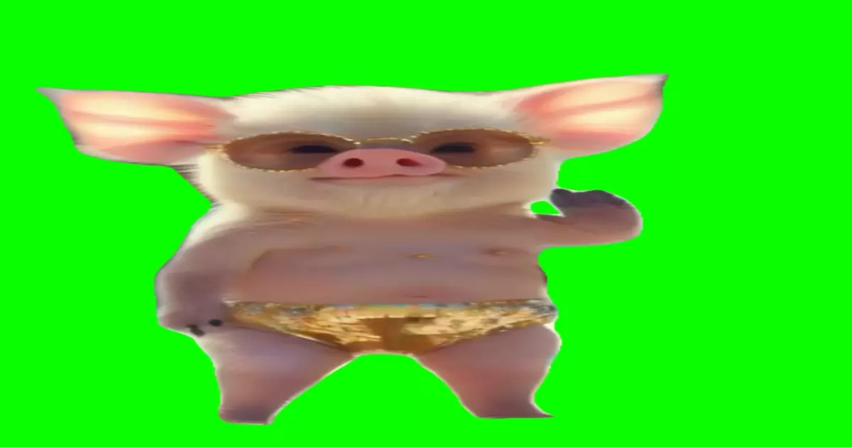 Pig Dancing Green Screen Meme Download Video