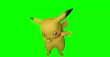 Pikachu Dab Dance Green Screen Meme Video
