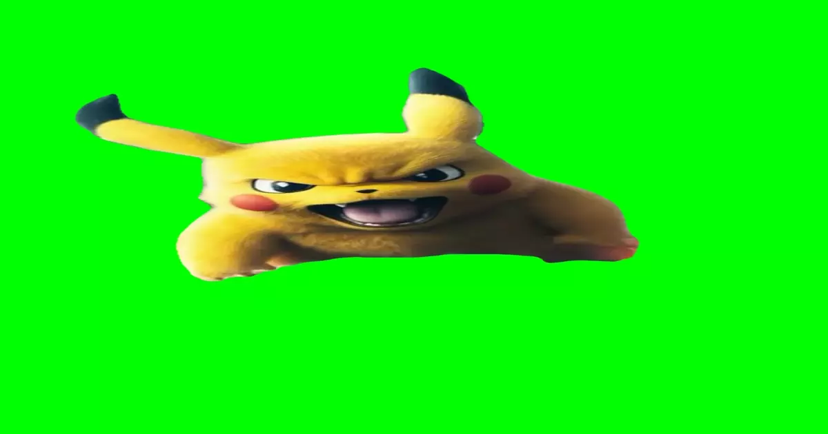 Pikachu Zilla Green Screen Meme Download Video