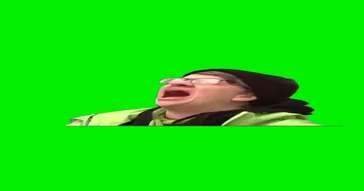Protester Woman Screams Nooooo Green Screen Meme Video