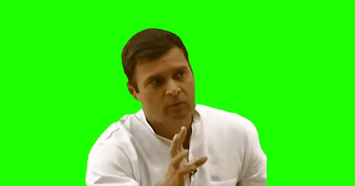 Rahul Gandhi Maza Aaya Green Screen Meme Download Video