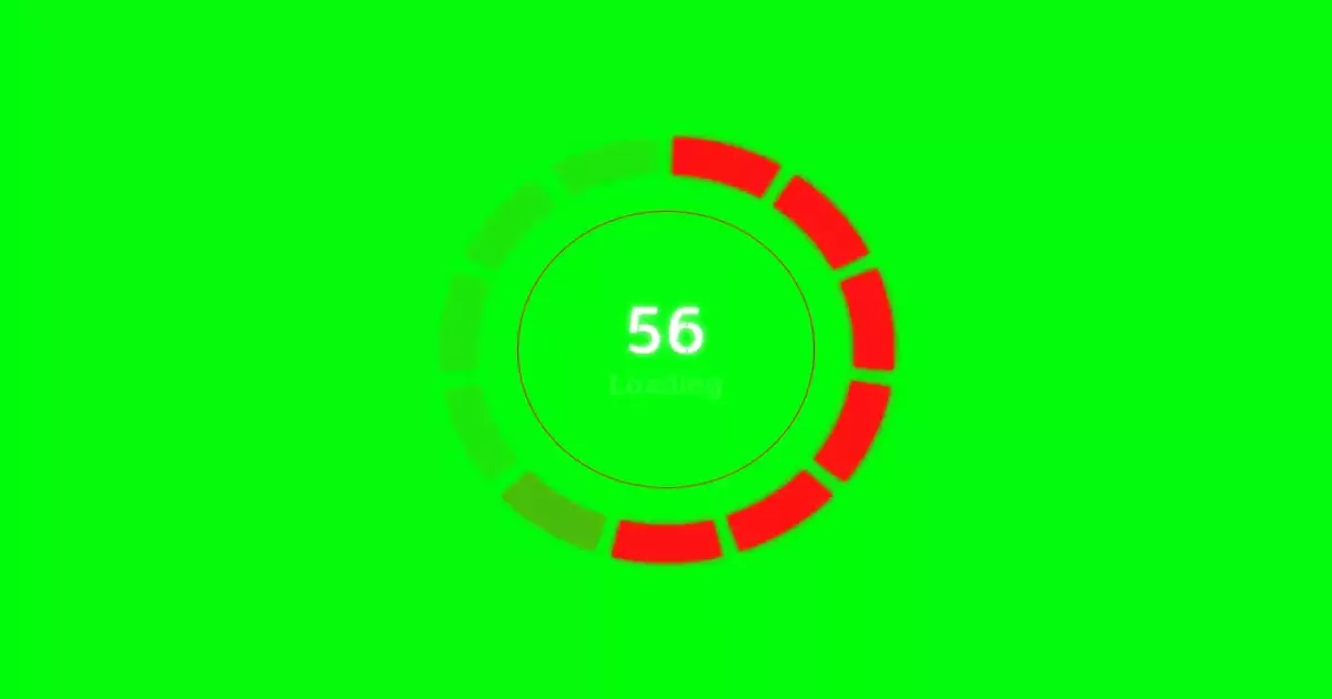Red Loading Circle Green Screen Meme Download Video