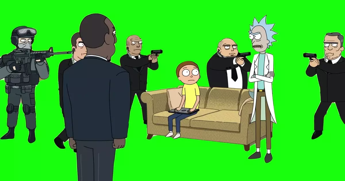 Rick And Morty Instant Death Green Screen Meme Download Video