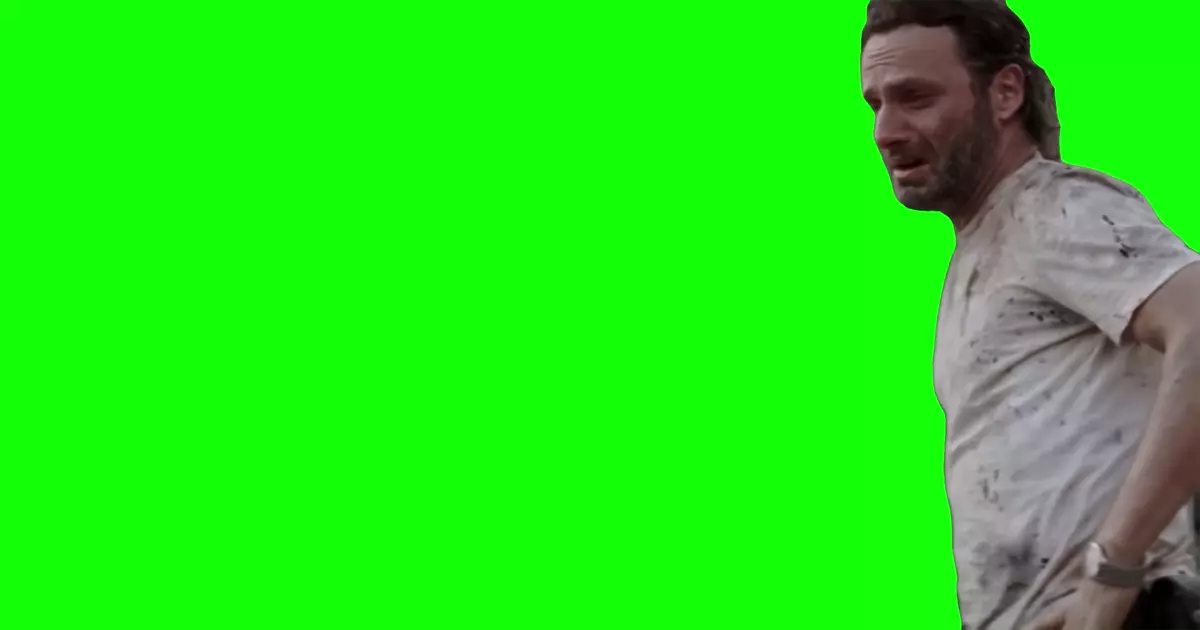 Rick Grimes Oh No The Walking Dead Green Screen Meme Download Video