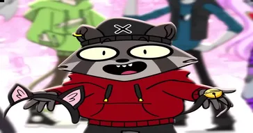 Rocky Rakoon Sad Cat Dance Green Screen Meme Video