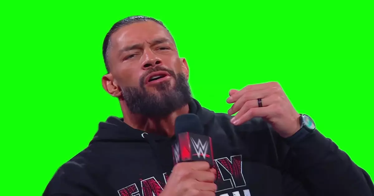 Roman Reigns Acknowledge Me Green Screen Meme Download Video