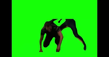 Sandman Head Against Train Green Screen Meme Video